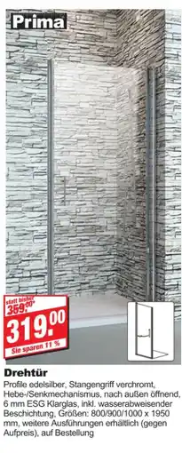 bauSpezi Prima drehtür Angebot