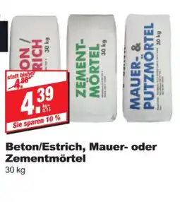 bauSpezi Beton/estrich, mauer- oder zementmörtel Angebot