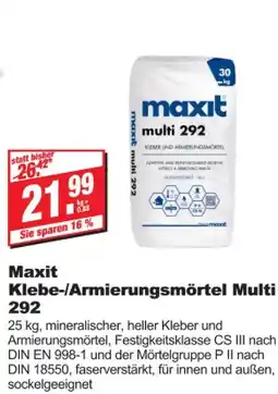 bauSpezi Maxit klebe-/armierungsmörtel multi 292 Angebot
