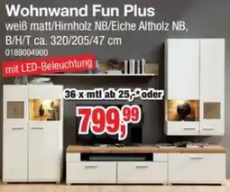 Möbelfundgrube Wohnwand Fun Plus Angebot