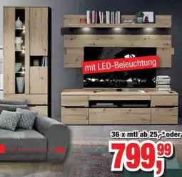 Möbelfundgrube Wohnwand Memphis Angebot