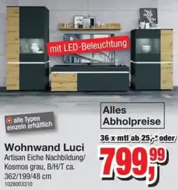 Möbelfundgrube Wohnwand Luci Angebot