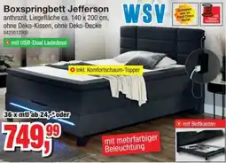 Möbelfundgrube Boxspringbett Jefferson Angebot