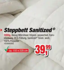 Möbelfundgrube Steppbett Sanitized Angebot