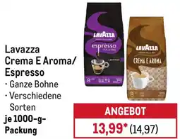 METRO Lavazza Crema E Aroma/ Espresso Angebot