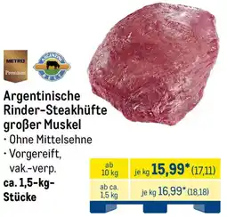 METRO METRO Premium Argentinische Rinder-Steakhüfte großer Muskel Angebot