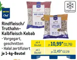 METRO METRO Chef Rindfleisch/ Truthahn Kalbfleisch Kebab Angebot