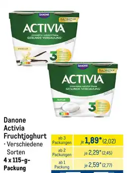 METRO Danone Activia Fruchtjoghurt Angebot