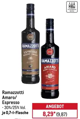 METRO Ramazzotti Amaro/ Espresso Angebot