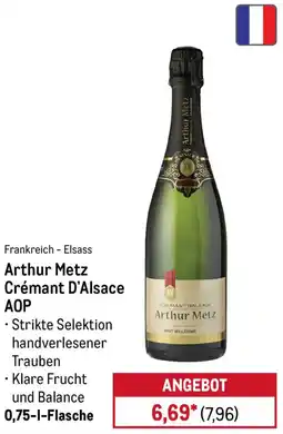 METRO Arthur Metz Crémant D'Alsace AOP Angebot