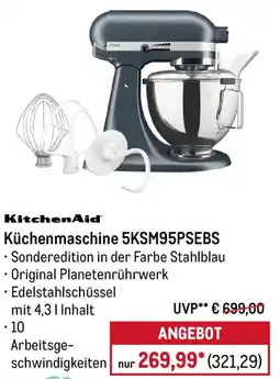 METRO KitchenAid Küchenmaschine 5KSM95PSEBS Angebot