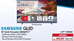 METRO SAMSUNG QLED 55" QLED-Fernseher GQ55Q7F2 Angebot