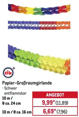 METRO tib Papier-Großraumgirlande Angebot