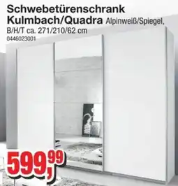 Möbelfundgrube Schwebetürenschrank Kulmbach/Quadra Angebot