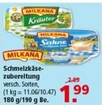 Multi Markt MILKANA Schmelzkäsezubereitung Angebot