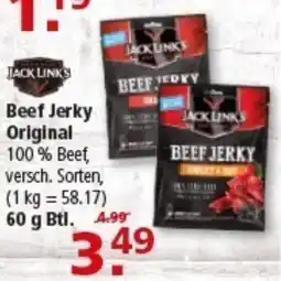 Multi Markt JACK LINKS Beef Jerky Original Angebot