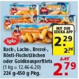 Multi Markt iglo Back-, Lachs-, Brezel-, Rösti-Fischstäbchen oder Goldknusperfilets Angebot