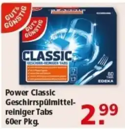 Multi Markt GUT&GÜNSTIG Power Classic Geschirrspülmittelreiniger Tabs Angebot