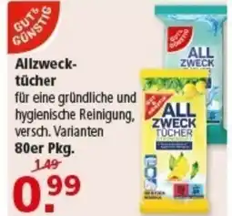 Multi Markt GUT&GÜNSTIG Allzwecktücher Angebot