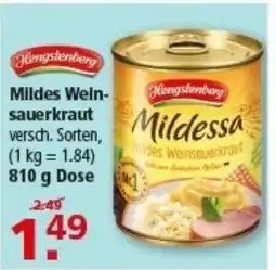Multi Markt Hengstenberg Mildes Weinsauerkraut Angebot