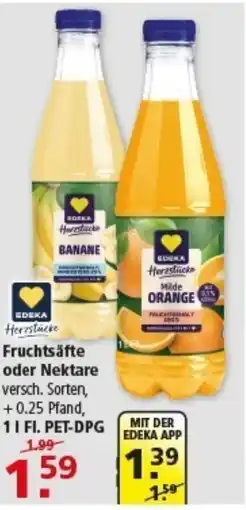 Multi Markt EDEKA Herzstücke Fruchtsäfte oder Nektare Angebot