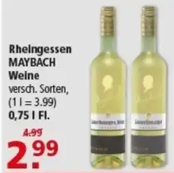 Multi Markt Rheingessen MAYBACH Weine Angebot