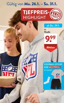 Aldi Süd NFL Hoodie Angebot