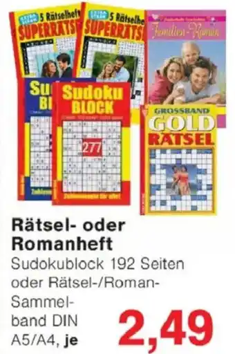 Jawoll Rätsel- oder Romanheft Angebot