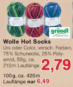 Jawoll Wolle Hot Socks gründl Angebot