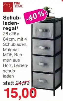 Jawoll TIM HOME Schubladenregal Angebot