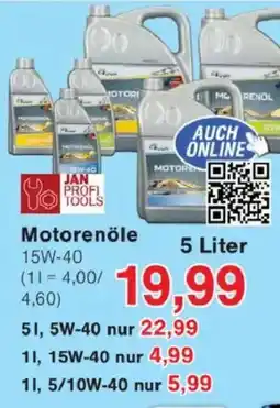 Jawoll JAN PROFI TOOLS Motorenole Angebot