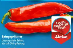 Aldi Süd Spitzpaprika rot Angebot