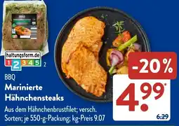 Aldi Süd Marinierte Hähnchensteaks Angebot