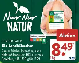 Aldi Süd NUR NUR NATUR Bio-Landhähnchen Angebot