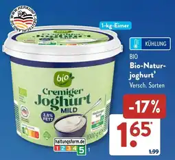 Aldi Süd BIO Bio-Naturjoghurt Angebot