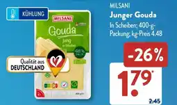 Aldi Süd MILSANI Junger Gouda Angebot