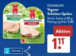 Aldi Süd RÜGENWALDER Veganer Schinken-Spicker Angebot