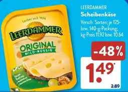 Aldi Süd LEERDAMMER Scheibenkäse Angebot