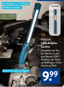 Aldi Süd WORKZONE LED-Arbeitsleuchte Angebot