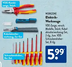 Aldi Süd WORKZONE Elektrik- Werkzeuge Angebot