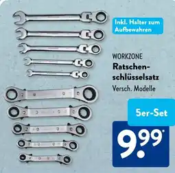 Aldi Süd WORKZONE Ratschenschlüsselsatz Angebot
