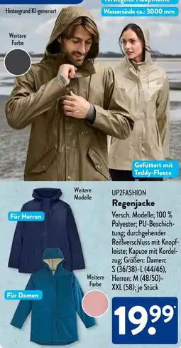 Aldi Süd UP2FASHION Regenjacke Angebot