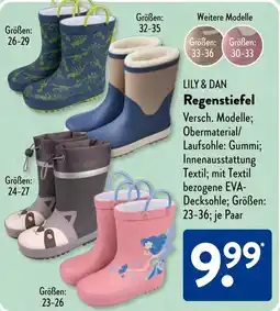 Aldi Süd LILY & DAN Regenstiefel Angebot