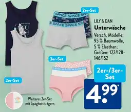 Aldi Süd LILY & DAN Unterwäsche Angebot