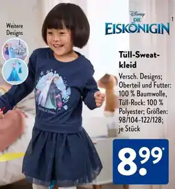 Aldi Süd Tüll-Sweatkleid Angebot
