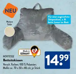 Aldi Süd NOVITESSE Bettsitzkissen Angebot