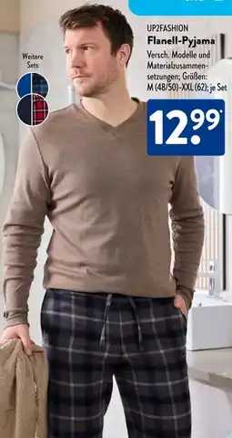 Aldi Süd UP2FASHION Flanell-Pyjama Angebot