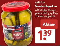 Aldi Süd AMERICAN Sandwichgurken Angebot
