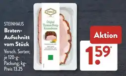 Aldi Süd STEINHAUS Braten- Aufschnitt vom Stück Angebot