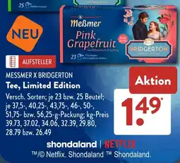 Aldi Süd MESSMER X BRIDGERTON Tee, Limited Edition Angebot
